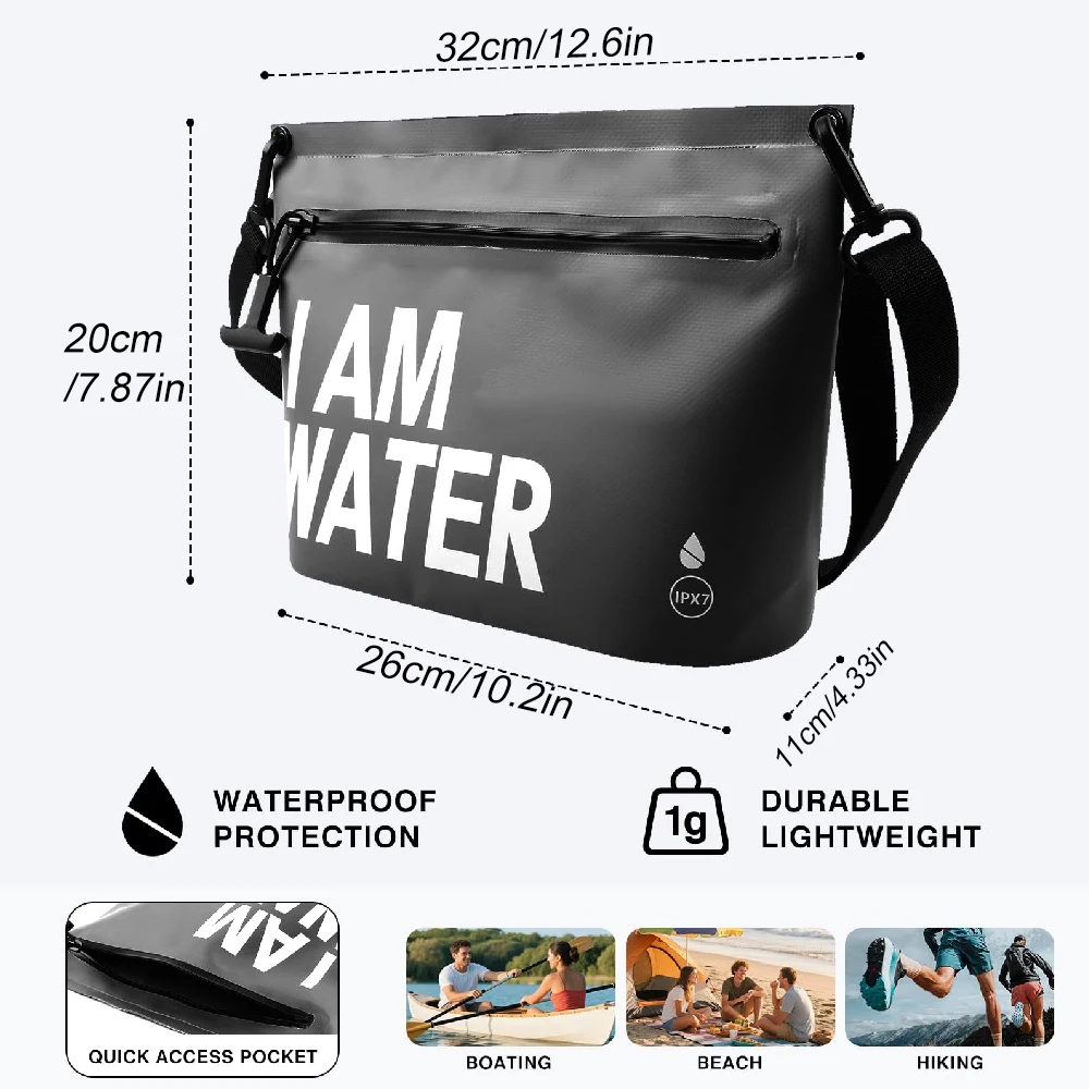 Waterproof Durable Multi-Purpose Zipper Pouch for Beach Vacations Cruises Bathroom Storage And Outdoor Trips