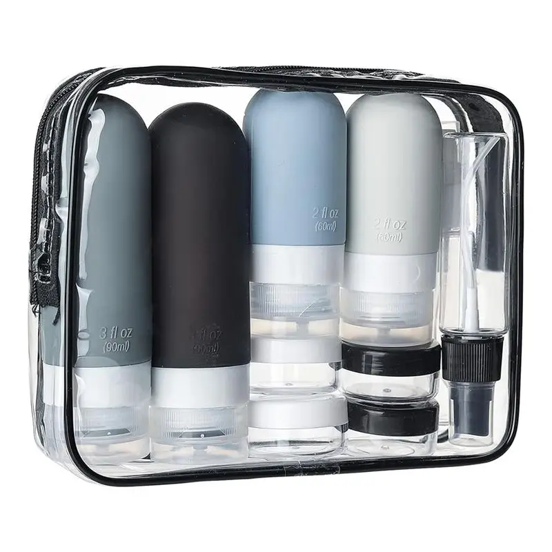 TFORU-Travel Toiletries Bottles Leak-Proof Silicone Containers Essential For Portable Travel