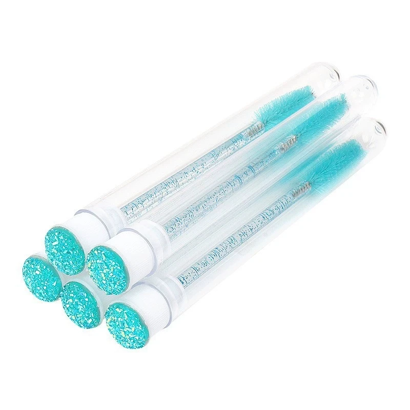 50pcs EyeLash Brushes Reusable Eyelashes Brush Tube for Eyelash Extension Disposable Mascara Wands Eyebrow Brush Applicator