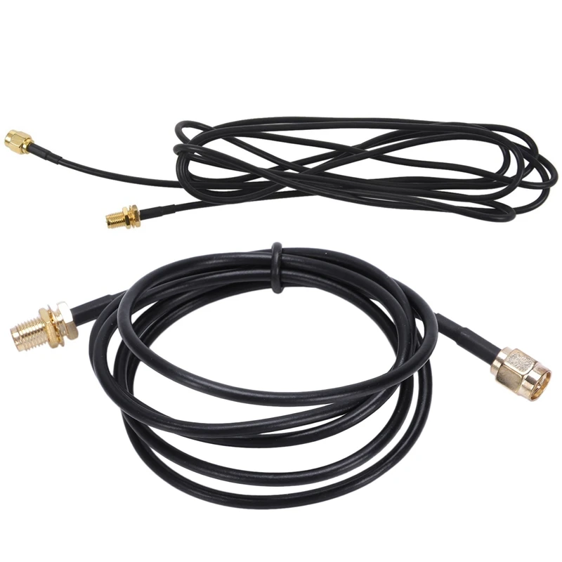 Hot TTKK SMA Male To Female Adapter Pigtail Coaxial Jumper Extension Cable 3.3Ft Long With WIFI Antenna Extension Cable 2M