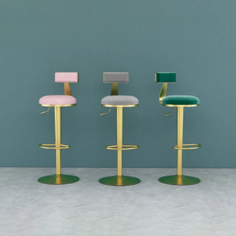 

Design Luxury Stool Bar Chairs Modern Iron Swivel Nordic Adjustable Bar Chair Minimalistic Metal Chaises Salle Manger Furniture
