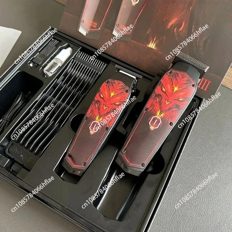 Professional Barber T Blade Hair Clipper & Beard Trimmer, Bald Head Hair Cutting Machine for Salon Men Grooming