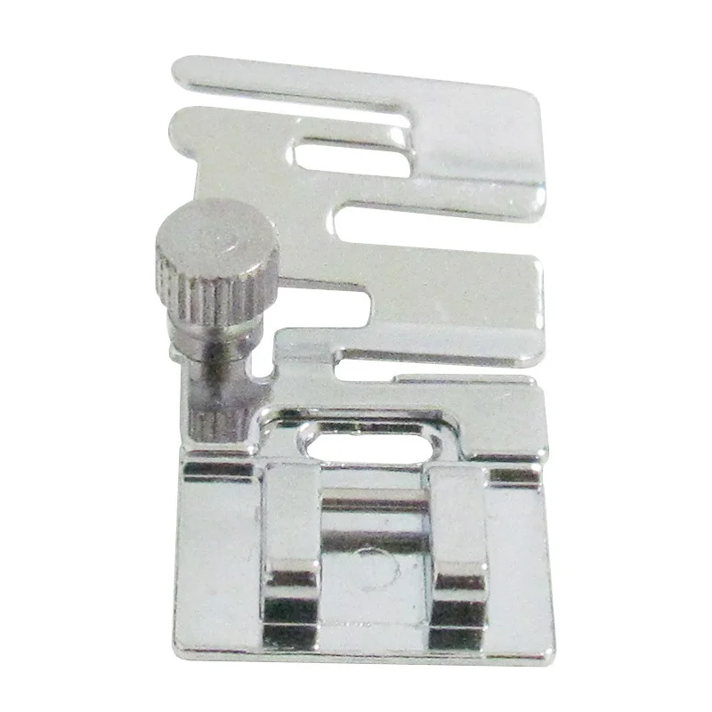 Adjustable Elastic Tape Presser Foot Chrome Plated All Steel Snap On Sewing Foot for Household Multi-Function Machine DIY Underw view 5