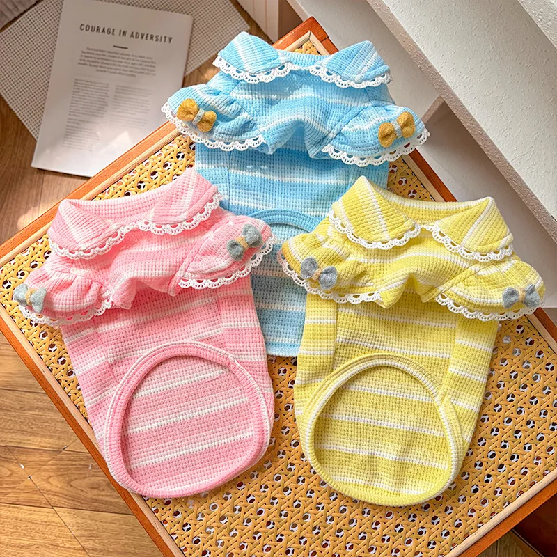 

Mesh Dog Clothes Summer Bubble Sleeve Girls Hoodie Shirt For Small Medium Dogs Chihuahua Yorkie Puppy Sweatshirt Tshirt Pink XXL