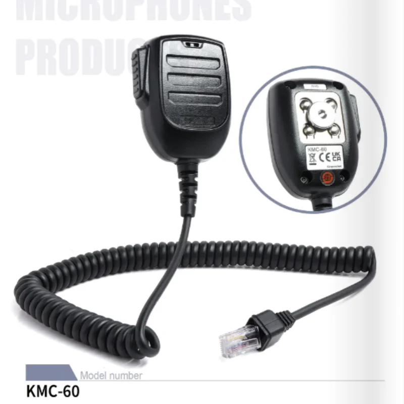 

Ручной конденсаторный микрофон Walkie-Talkie KMC-60 для мобильного проводного устройства NX-1700NC NX-3720 NX-1800NC для лучшего приема звука