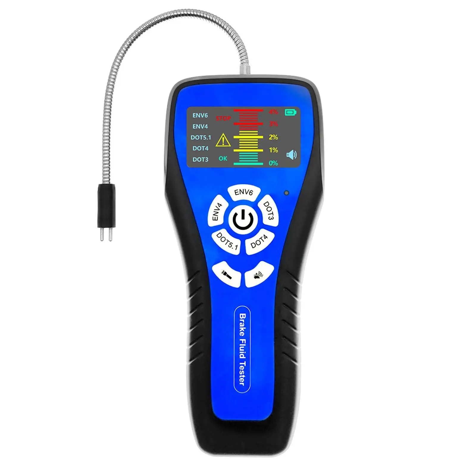 Generic Car Brake Fluid Tester Alarm Alerts High Precision Auto Brake Oil Water Content LCD Color Display Screen Oil Analyzer