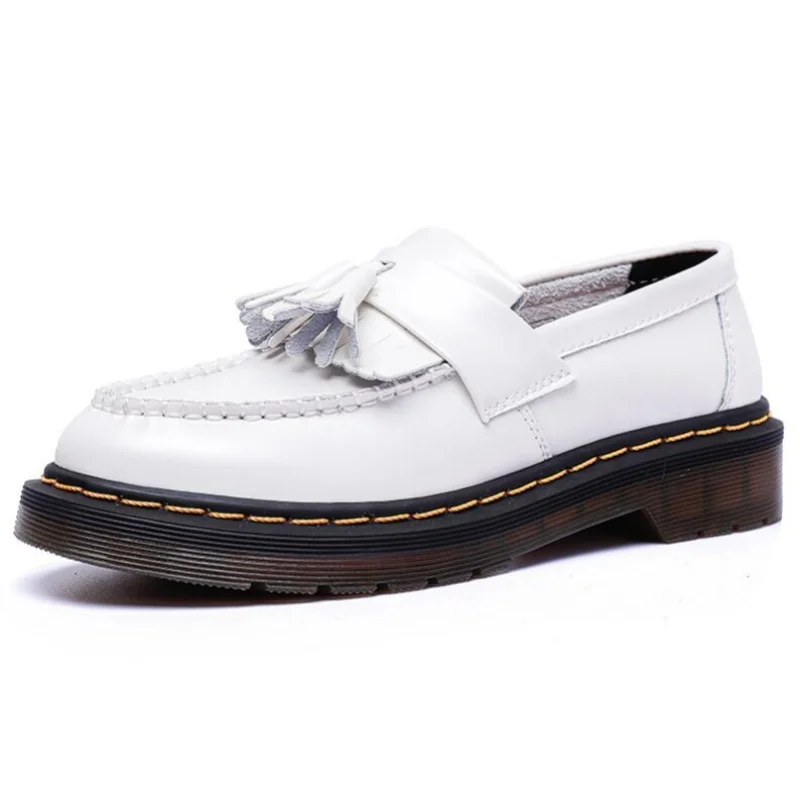 Mocasines de cuero genuino para hombre de alta calidad, zapatos planos, mocasines para mujer, zapatos Oxford policromados, talla grande 35-45