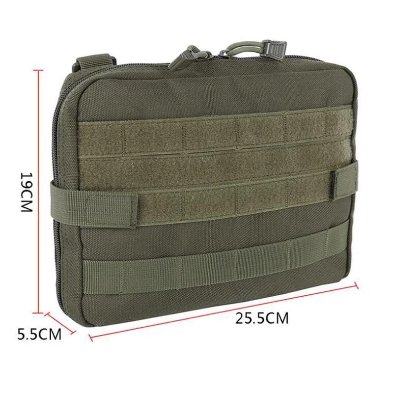 야외 Molle 관리자 주머니 1000D 터프 나일론 EDC 유틸리티 파우치 도구 가방 사냥 CS를위한 EMT 유틸리티 지도 포켓
