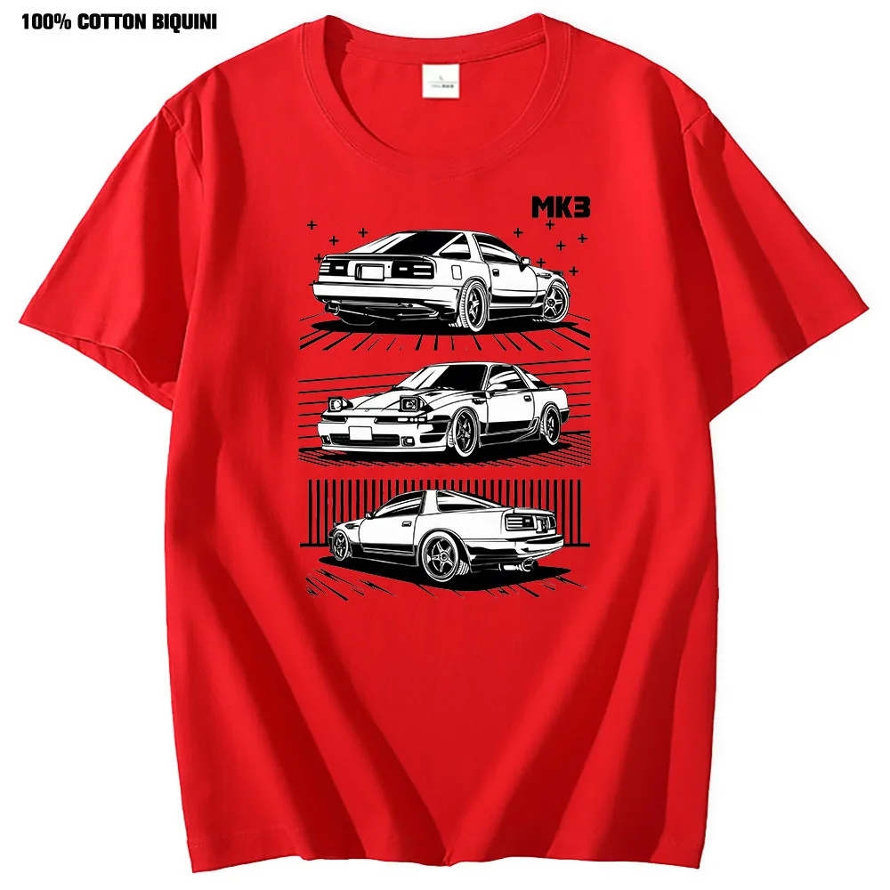 Men T Shirt  Jdm Clothes Men Tshirts 100% Cotton Tops Manga T-shirt Japan Car Racer Streetwear Harajuku Hip Hop tshirt