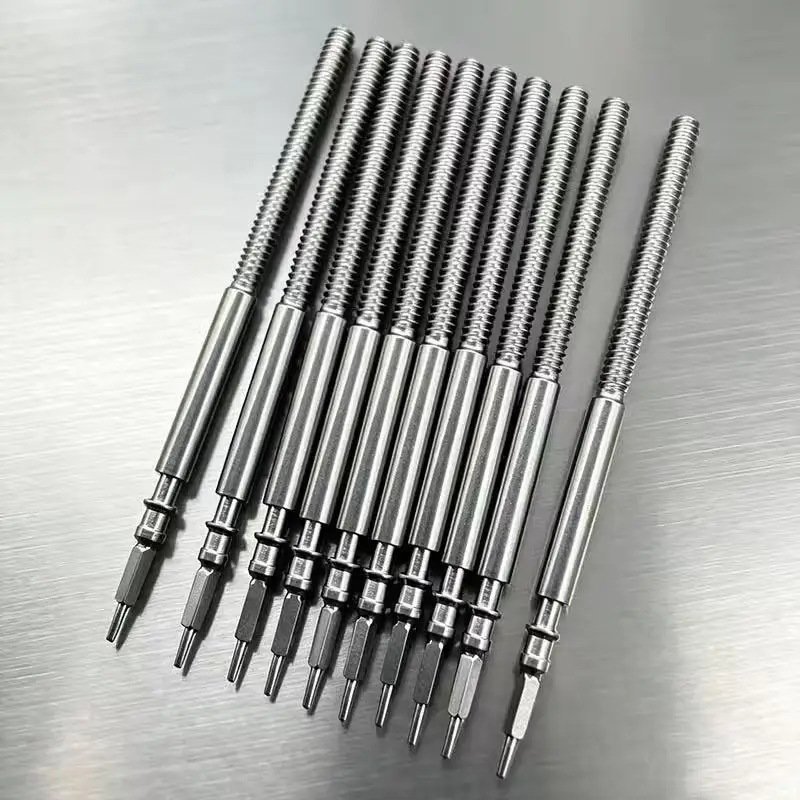 10pcs OS10 OS20 OS60 Movement Crown Stem Steel Crown Components Fit for OS10 OS20 OS60 Movement Watch Winding Stem Rod Replace