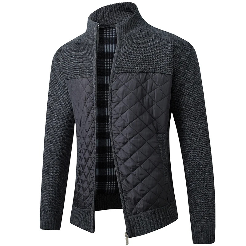 Dzianinowy kardigan jesienno-zimowy w koreańskiej wersji slim fit i modnego swetra