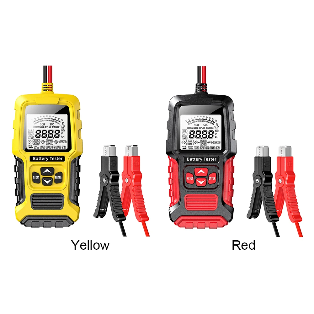자동차 배터리 테스터 SOH SOC CCA IR 측정 배터리 분석기 테스트 도구 자동차 트럭 오토바이 보트용 배터리 시스템 분석기