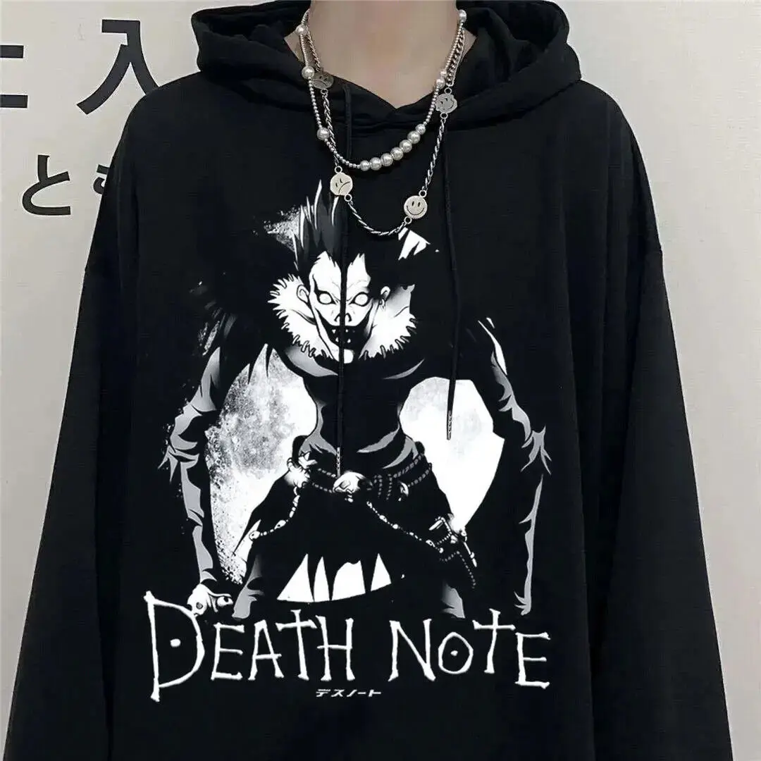 Cool Japanese Anime Death Note Print Pullover Sweatshirt Hoodie