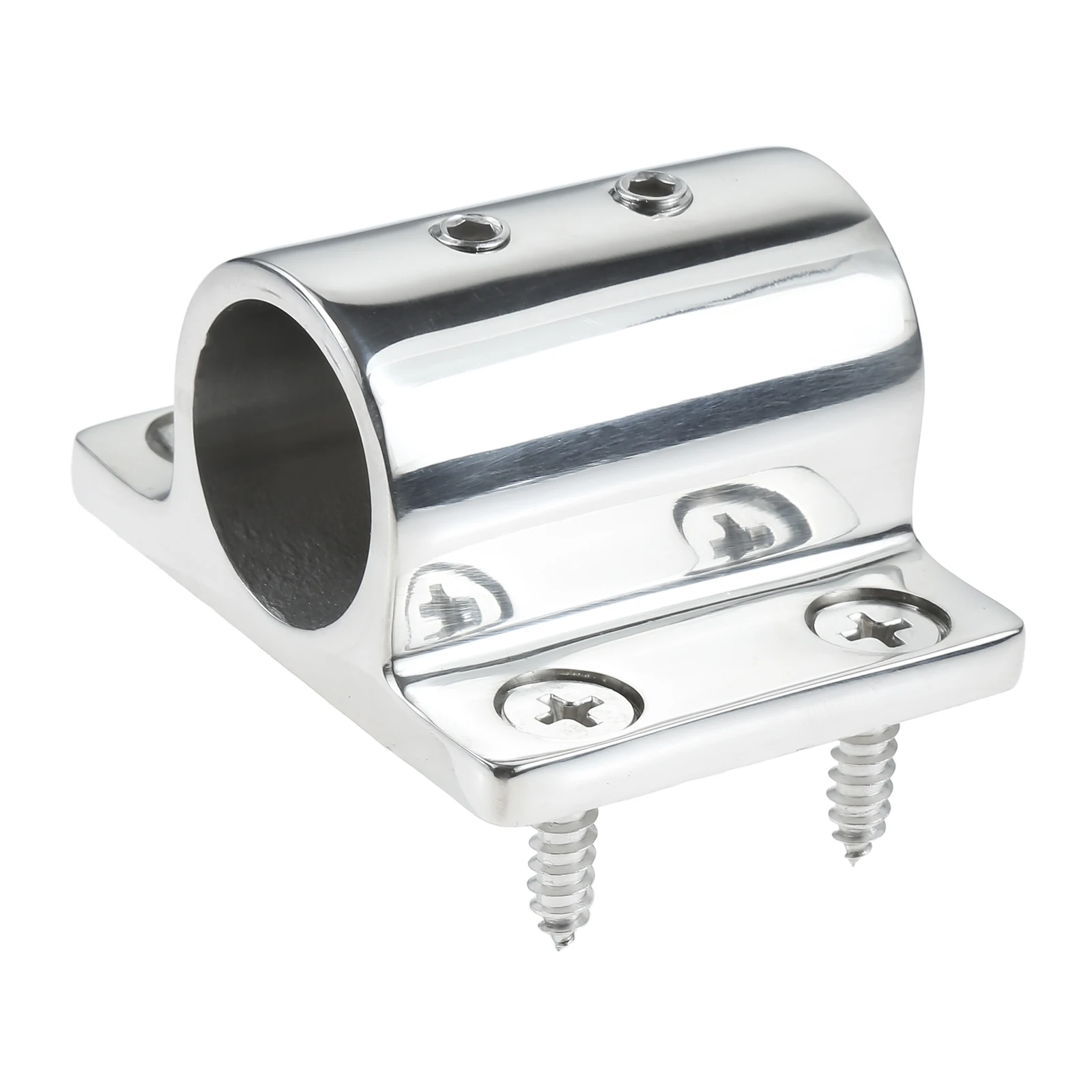 22mm/25mm  316 Stainless Steel Boat 90 Degree Rectangle Stanchion Base Handrail Mount Fitting Kayak Canoe Yacht Marine Hardware