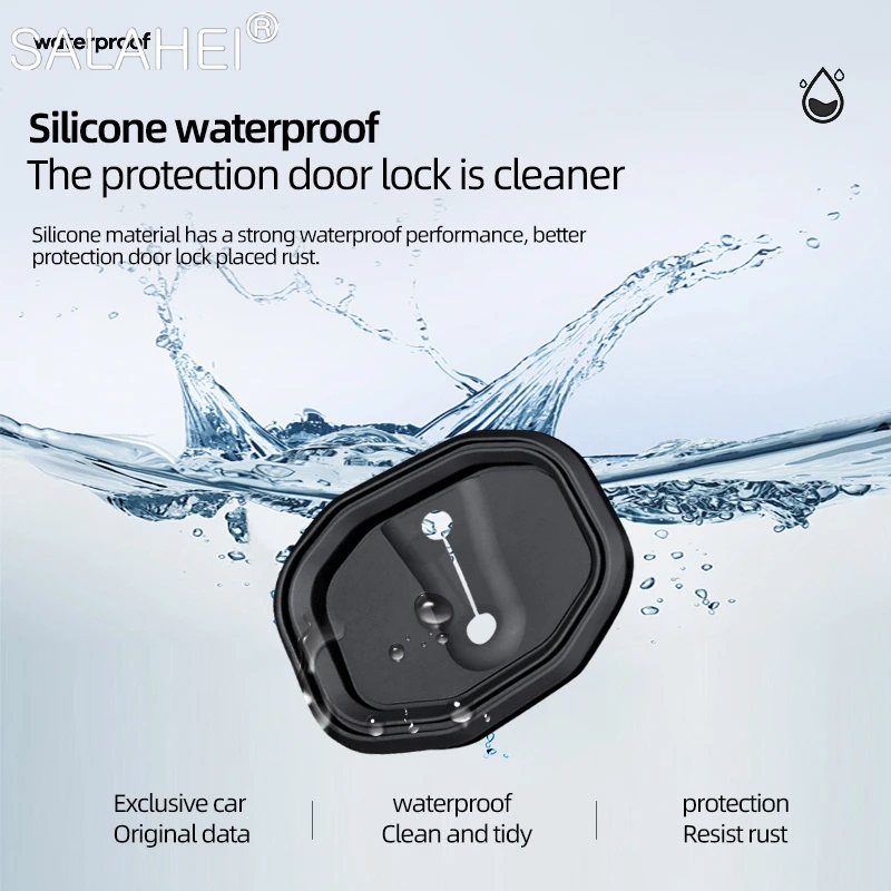 Hebilla de silicona para cerradura de puerta de coche, 4 piezas, cubierta de protección contra golpes para Jeep Cherokee RENEGADE Commander GRAND