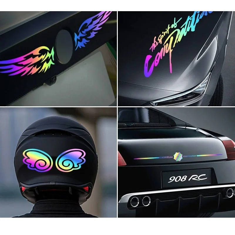 Motorcycle Stickers Car Laser Stickers Bicycle Waterproof Protection Helmets  Decals To Cover Scratches For NMAX155 TMAX S1000RR
