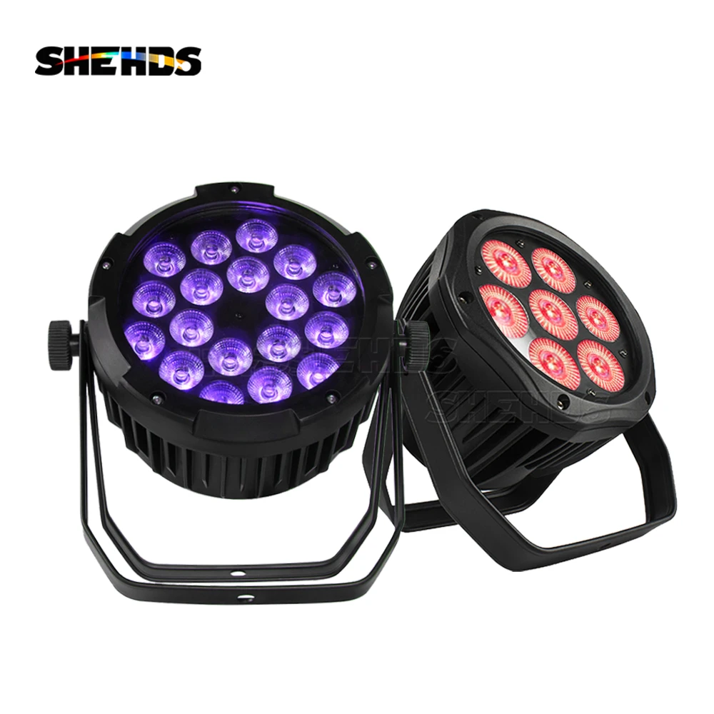 shehds led outdoor impermeavel par light dmx control dj disco casamento igreja stage spotlight 18x18w ip65 7x12w 7x11 w 7x12w 01