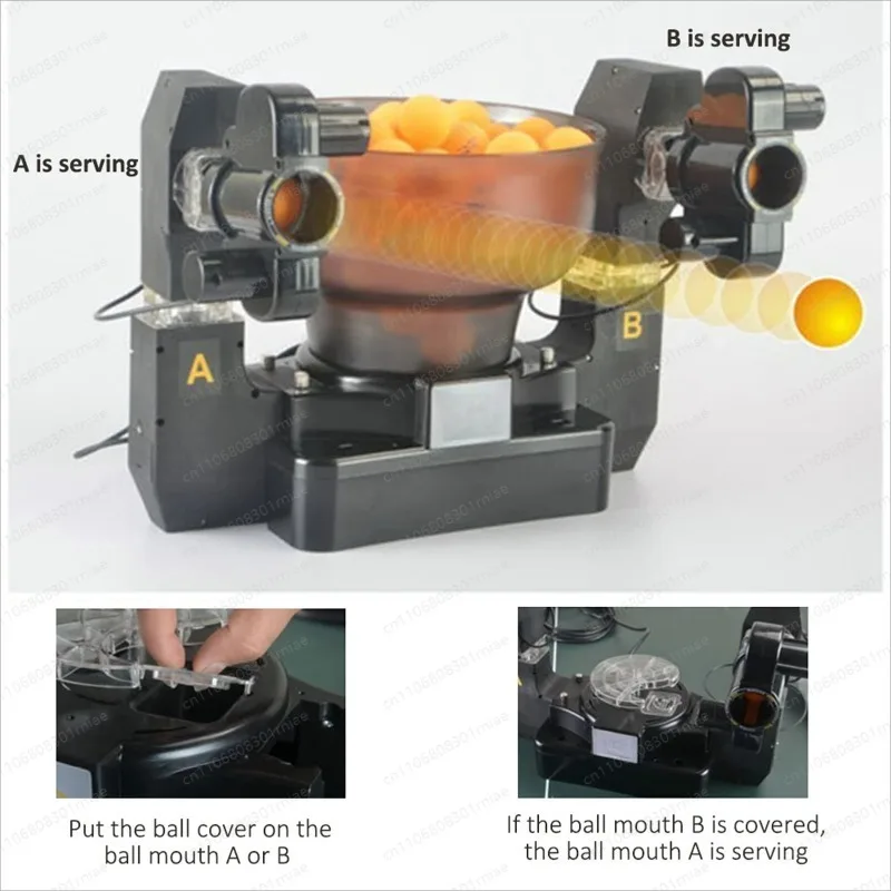 NEW Table Tennis Robot Double Head Multi Rotation Automatic Table Tennis Serving Machine for Indoor Outdoor Training