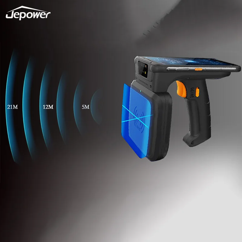 Android PDA Barcode-Scanner 1D 2D Optional Hochfrequenz-RFID 5-20m R2000 Handgerät mit 4G Direkt ab Werk