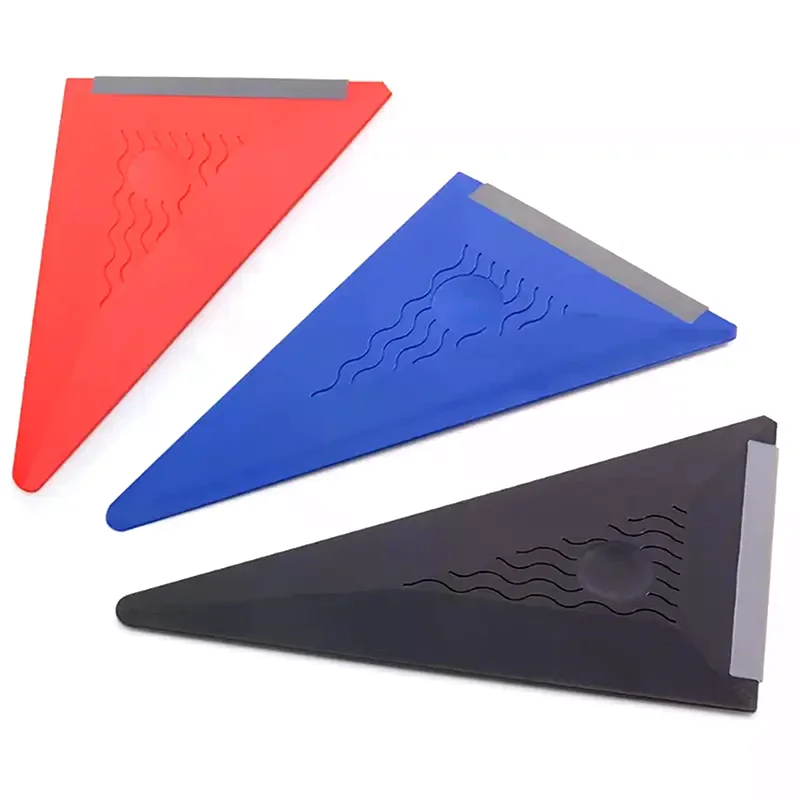 Automotive Film Sticking Tool Silicone Soft Scraper Film Pasting Construction Scraper Triangular Silicone Scraper