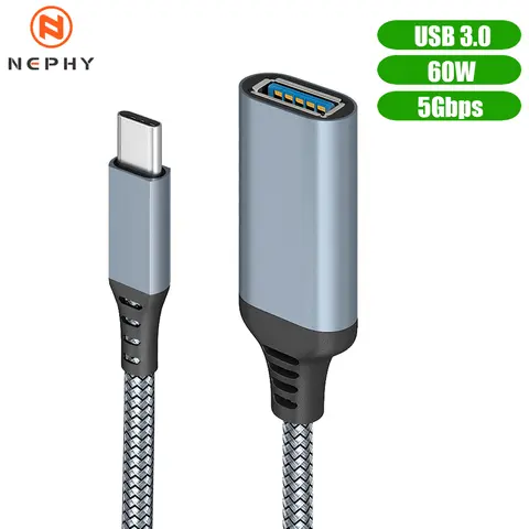 OTG USB 3 Type C To A Female Cable For iPhone 15 16 Pro Max Macbook iPad Samsung Hard/Pen/ Flash drive Data Charger USBC Adapter