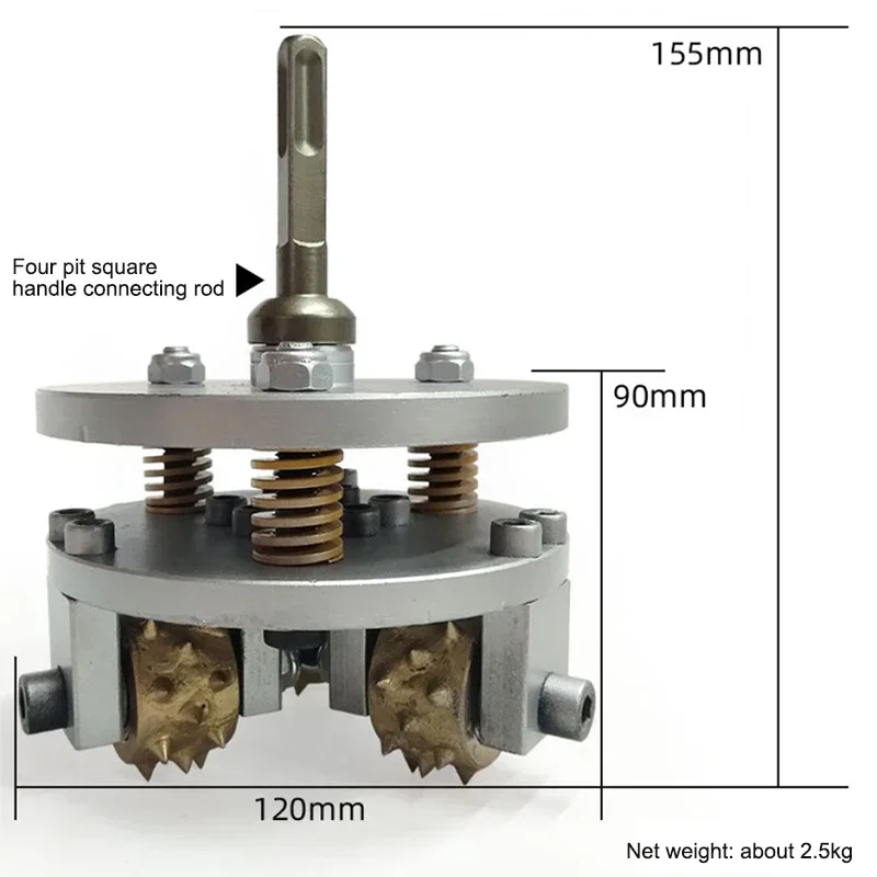 

Small Electric Electric Gouge Machine Handheld Concrete Road Bridge Dam Tunnel Stone Lychee Chiseling Wool Head Planing Wall Mac