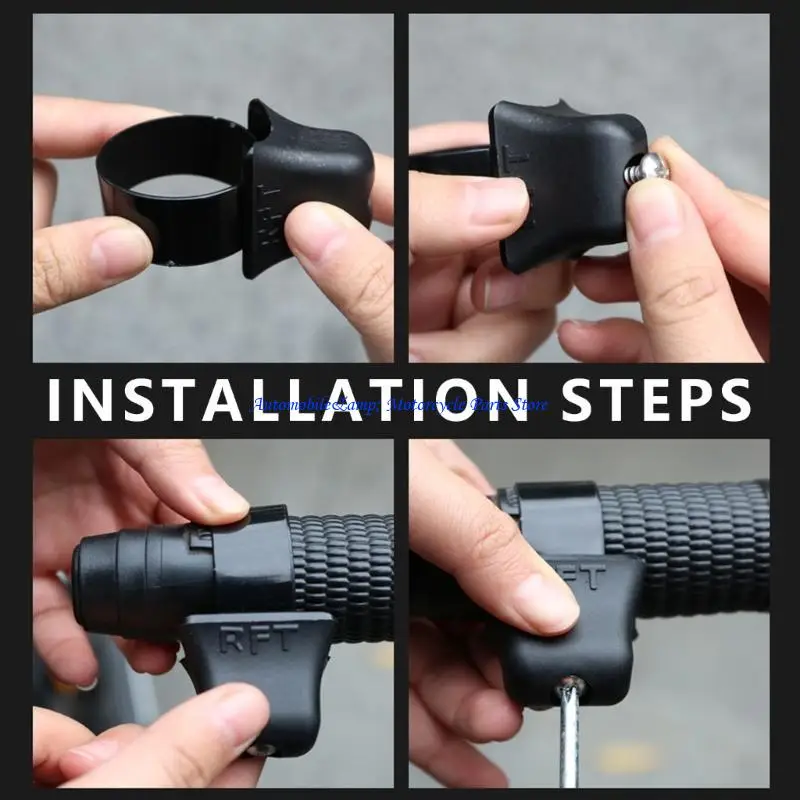 H7BD Easy Install Throttle Grip Enhancer Throttle Handle for Motorcycle Enthusiasts