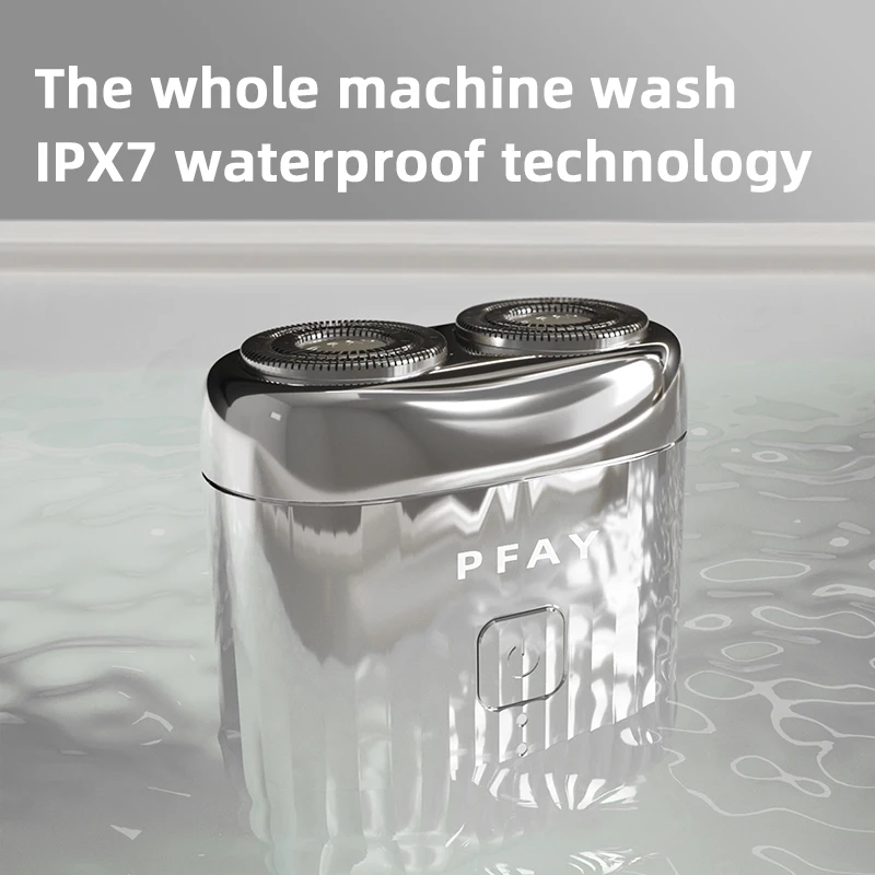 PFAY PA268 Mini rasoi elettrici per uomo IPX7 rasoio elettrico impermeabile ricaricabile macchina da barba da uomo Wet Dry Beard Trimmer