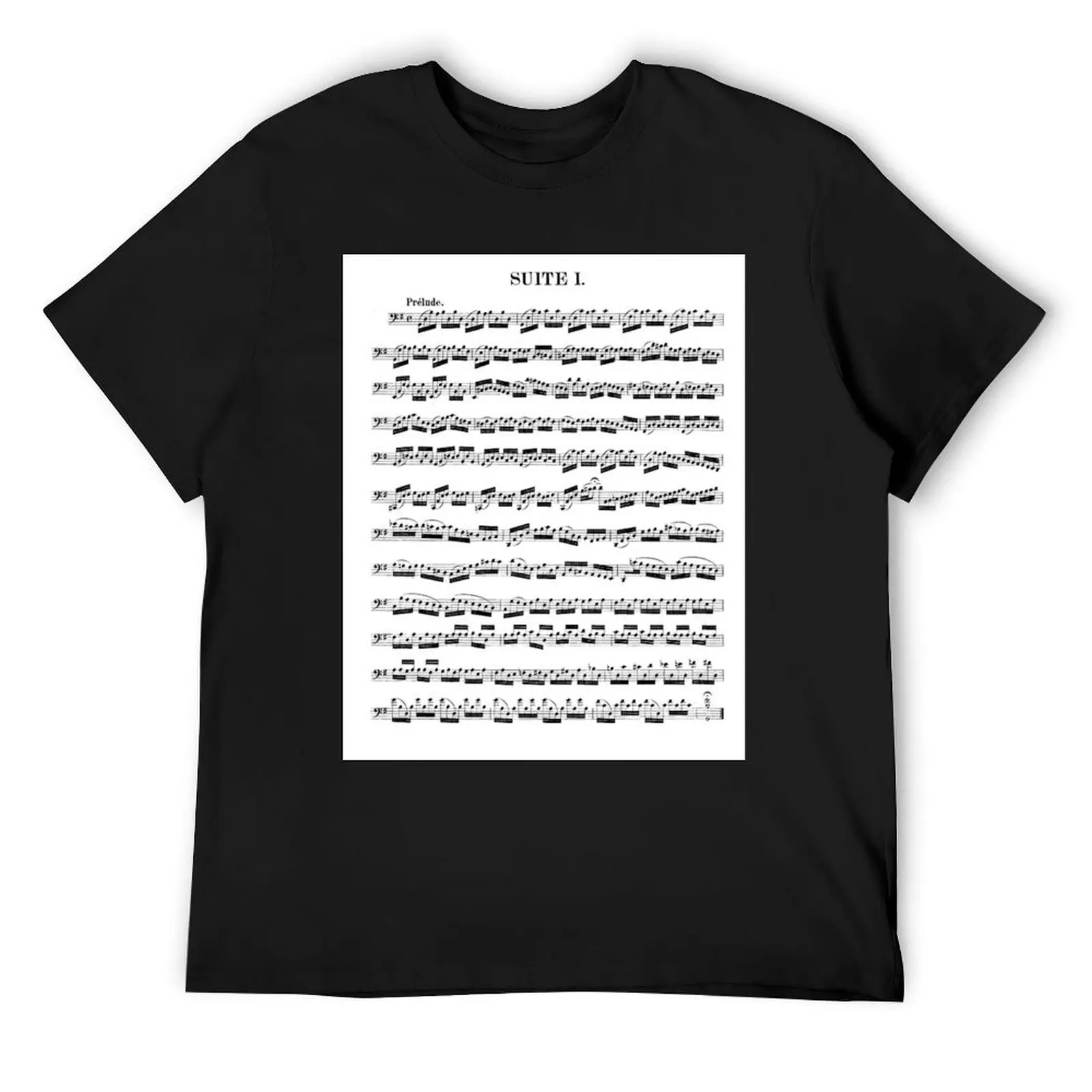 

Bach Cello Suite I Prelude T-Shirt Luxury man anime stuff oversized t shirt designer t shirt men