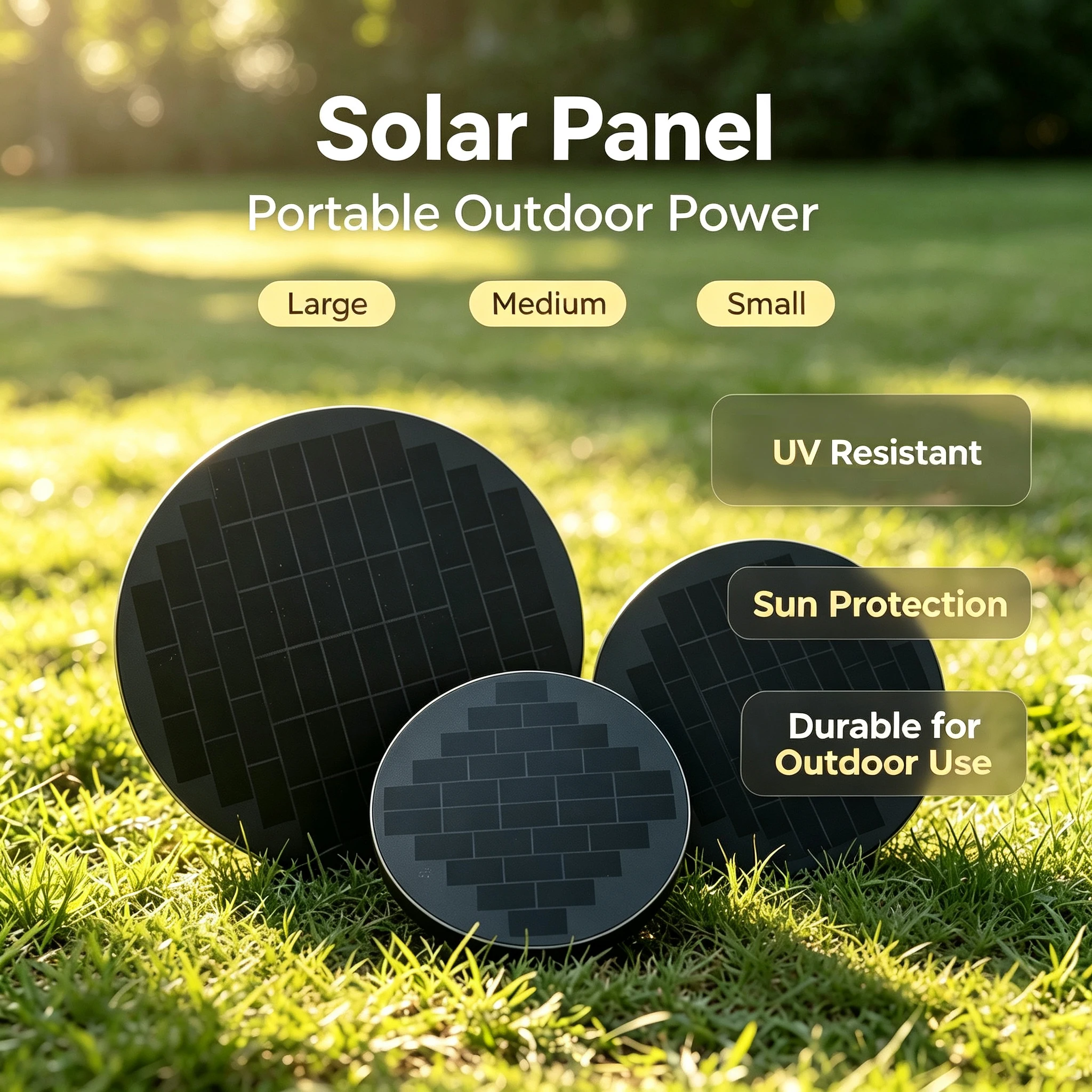 Round 6V SMD Monocrystalline Mini PV Solar Panel for Experiment Available in Various Sizes DIY Craft Model Toy