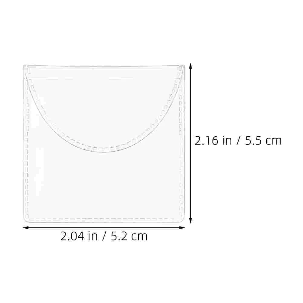 50 قطعة من حقيبة تخزين العملات المعدنية، حاملات بلاستيكية للنقود، منظم الجيب، مجلدات حافظة من البولي فينيل كلوريد