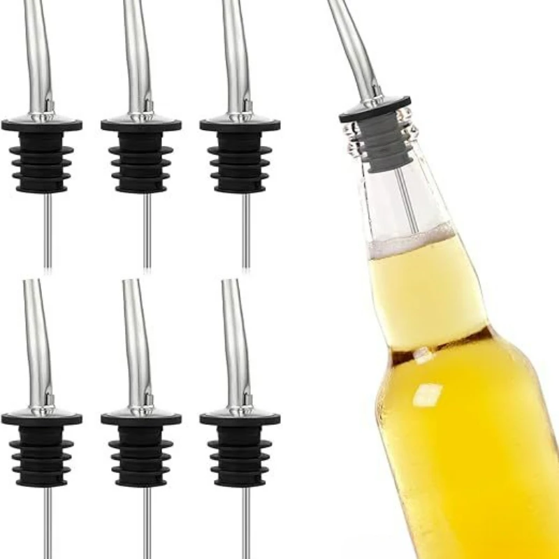 

Stainless Steel Wine Bottle Stopper Olive Oil Pourer Dispenser Spout Bottle Pourer Stopper for Bottle Bar Accessories 2025 New
