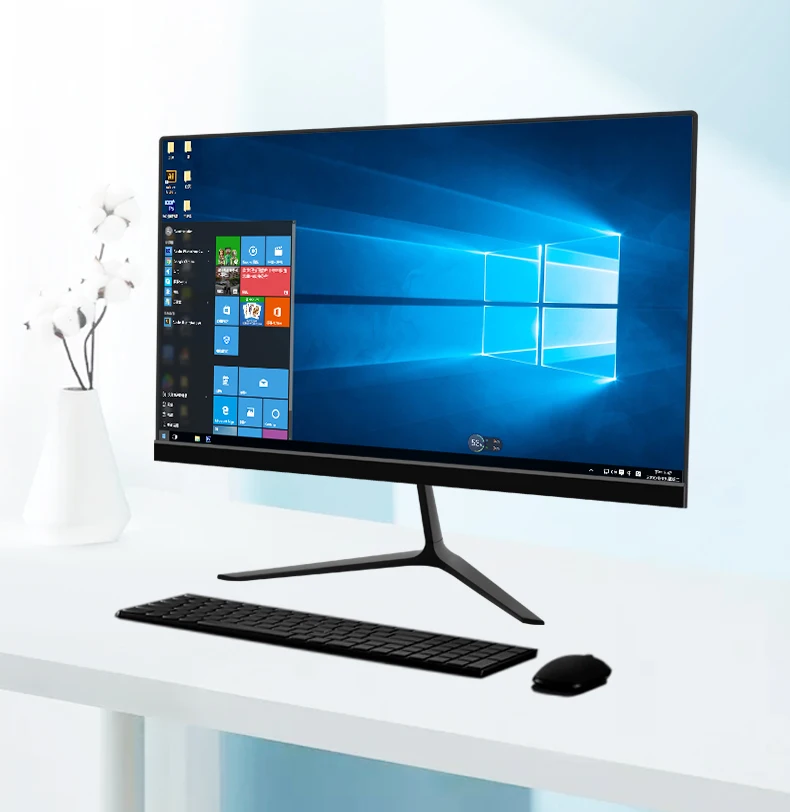 21.5Inch 23.8Inch HD 1920*1080 1080P 75Hz Frameless Widescreen LCD Screen Office Computer Monitor with HD-MI VGA Input