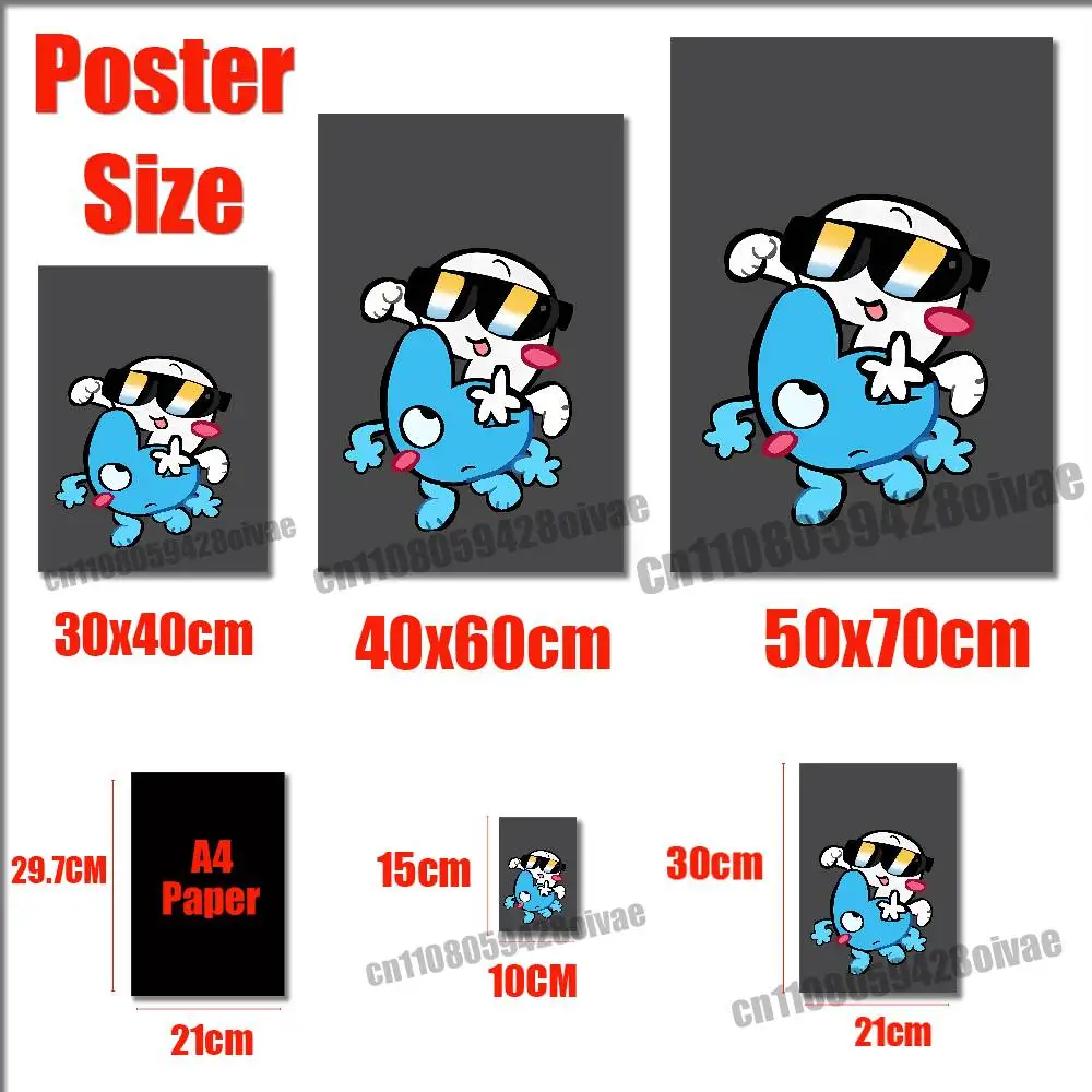 Bfdi B-Battle For Dream Island Poster Sticker For Home Decoration 10x15cm Self-adhesive Souvenirs Playbill Cover