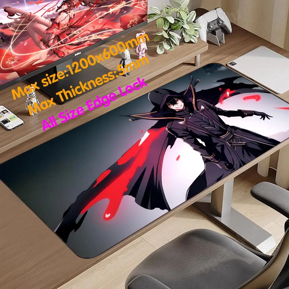 T_the E_eminence in S_shadow Mouse Carpet Cartoon Large Game Pad Boyfriend Gift Pad 1200x600 Mouse Pad 5mm Thicking Super Carros