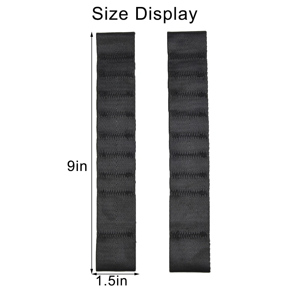 Brand New High Quality Practical Simple To Install Door Check Straps Muti Holes 2pcs Black Interior Accessories Adjustable