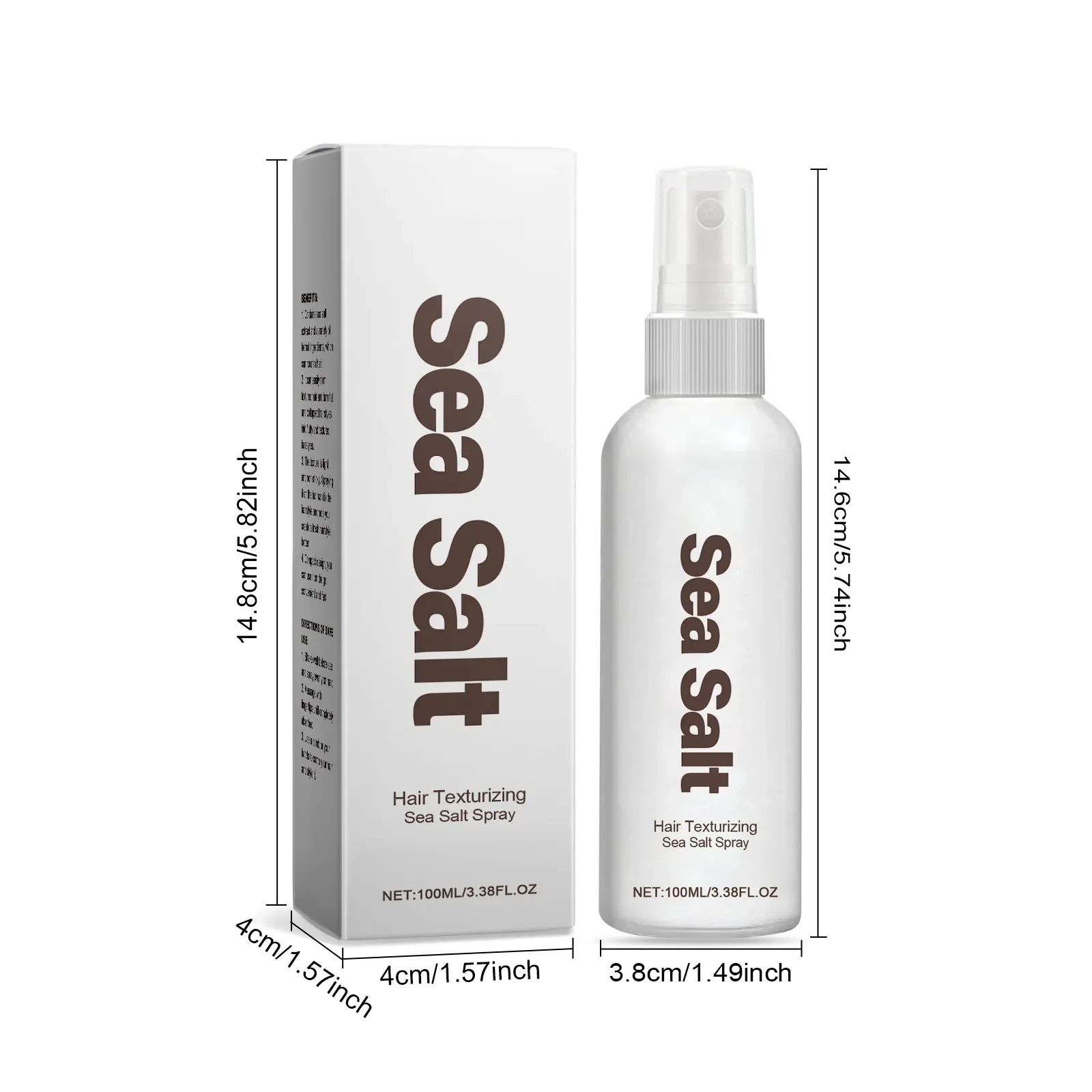 100ml Sea Salt Spray Nourishing Hair Care Styling Spray Easy to Clean Sea Salt Texture Spray Sea Salt Hair