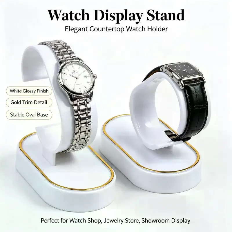 2/4Pcs Watch Bracelet Display Props Black/White Watch Display Rack C-Ring Bracket Counter Display Rack