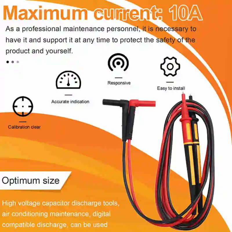 BAAG-For  TL175 Twistguard Test Leads Multimeter Clampmeter Test Lead Set Replacement And Maintenance