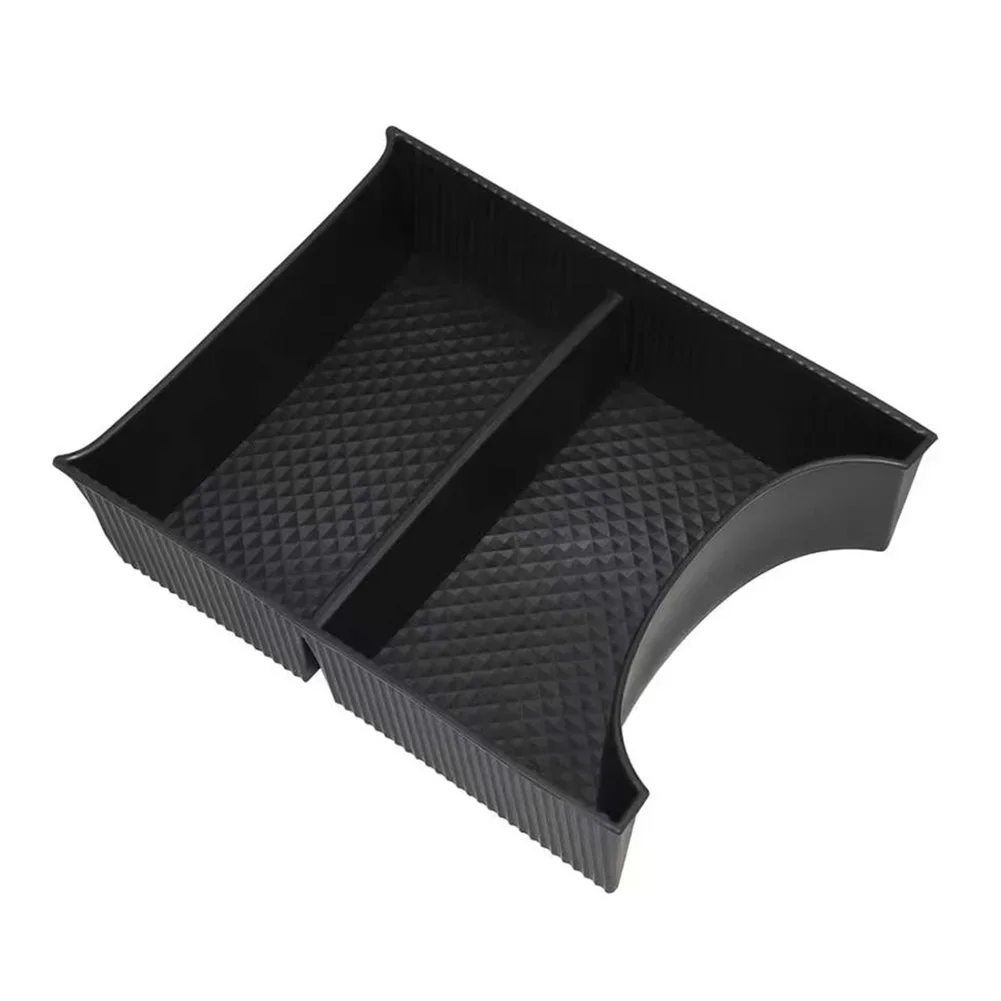 Caja de almacenamiento para consola central, bandeja ABS negra para Hyundai IONIQ 5 2021 +, organizador automático, accesorios interiores