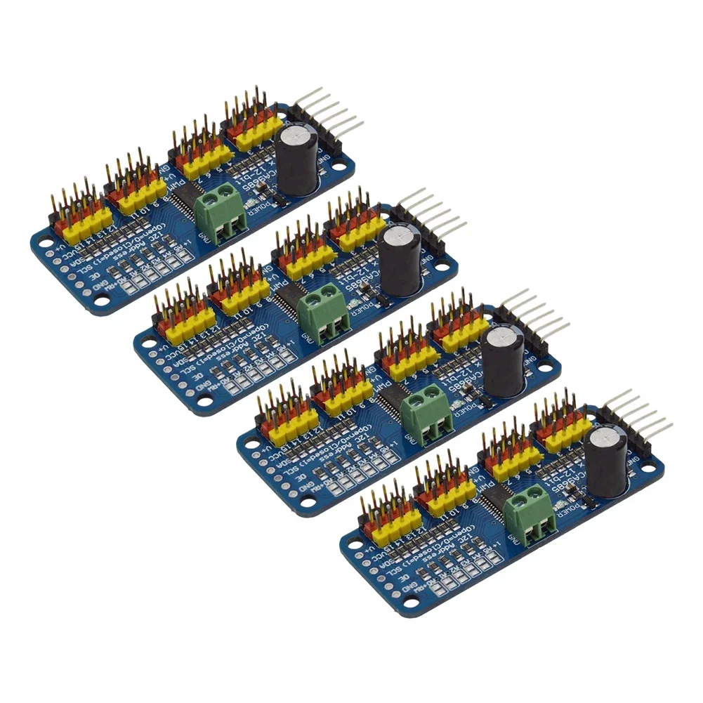 Módulo PCA9685 para proyectos Arduino, controlador I2C, módulo de comunicación I2C eficiente, controlador de motor, comunicación I2C