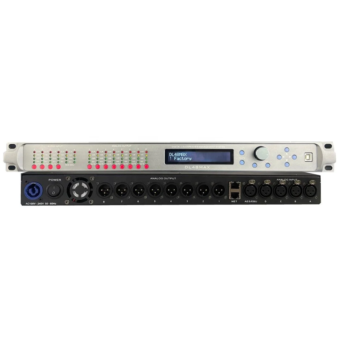 Professional Digital Processor Audio Speaker 4 in 8 OUT Germany ALLDSP DSP DL48MAX Amplifier Processor