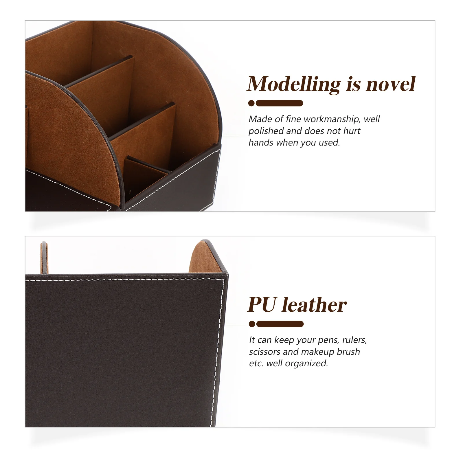 

Pen Storage Case Organizer Stationary Holder School Supplies PU Stationery
