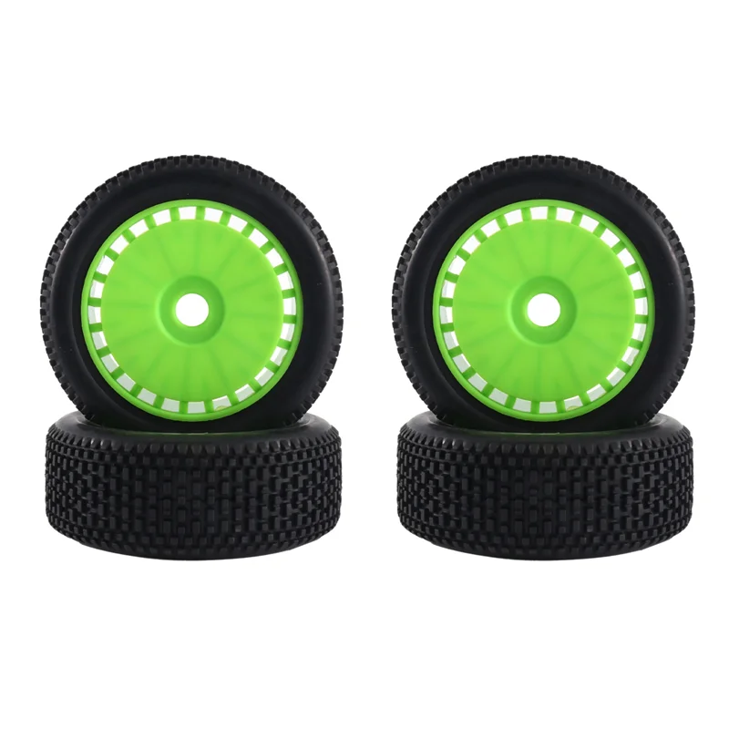 

BEDW-4Pcs 116Mm 1/8 RC Off-Road Buggy Tires Wheel 17Mm Hex For ARRMA Traxxas Redcat Team Losi Kyosho VRX HPI WR8 HSP Hobao