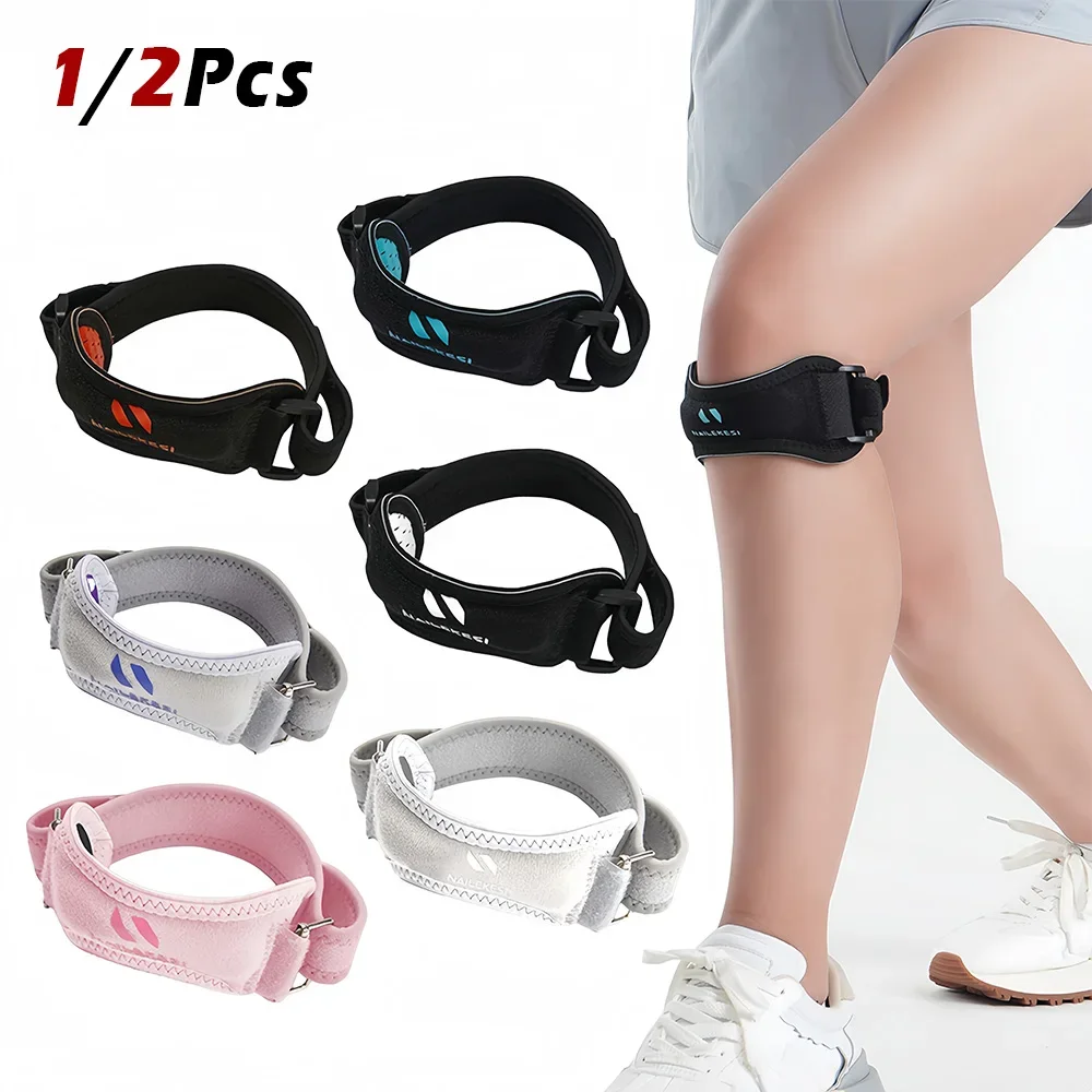 

Adjustable Patellar Tendon Stabilizer Band Knee Brace Support Strap for Tendonitis, Basketball, Running,Hiking,Volleyball,Tennis