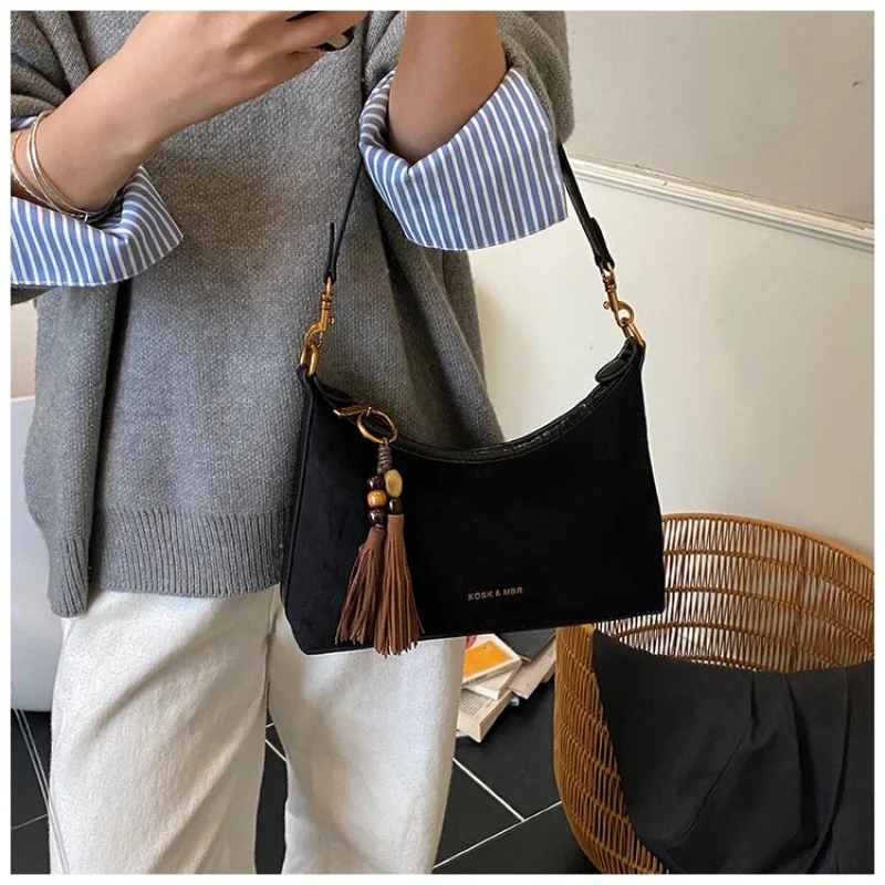 حقيبة كروس نسائية متطورة مصنوعة من الجلد بطباعة كاراكال، مدمجة من تالين عتيقة وواسعة وناعمة يوميًا #5