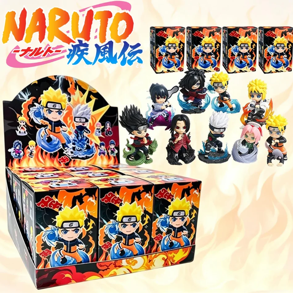 

9Pcs NARUTO SHIPPUDEN Chronicles Great Ninja War Series Blind Box Figure Desktop Decoration Toy Boy's Birthday Gift
