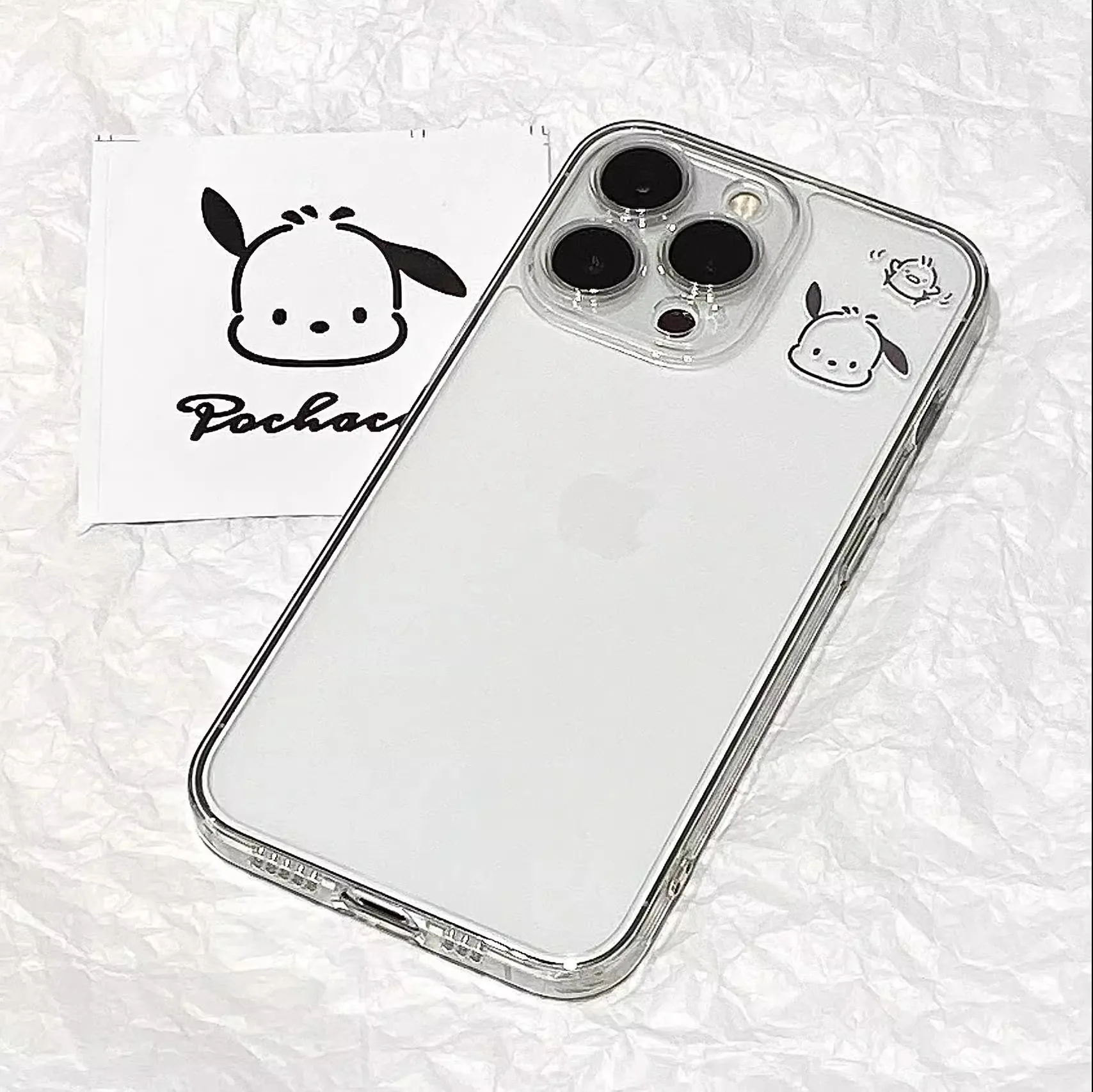 Pacha Dog Phone Cases Iphone 16 15 Pro Max Case 12 13 14 15 11 Pro 13 Mini 7 8 15 Plus XSMax XR X Soft TPU Shockproof Back Cover