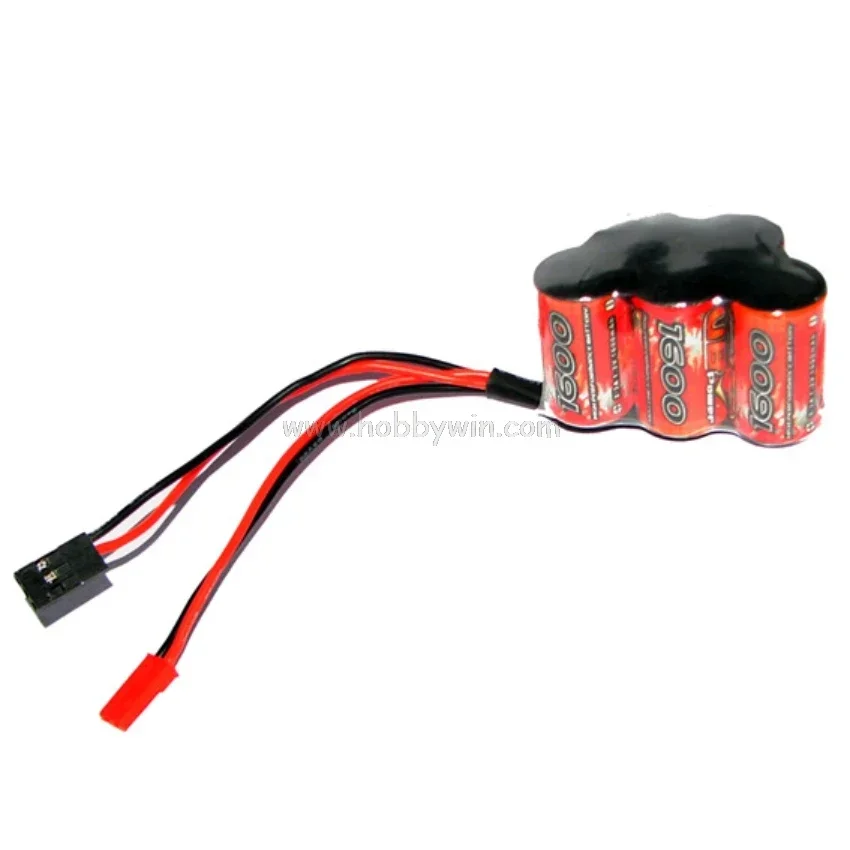 Pacote reto trapezoidal para veículo modelo RC, bateria NiMH RX, conjunto de energia do receptor para opção, 6V 1600mAh