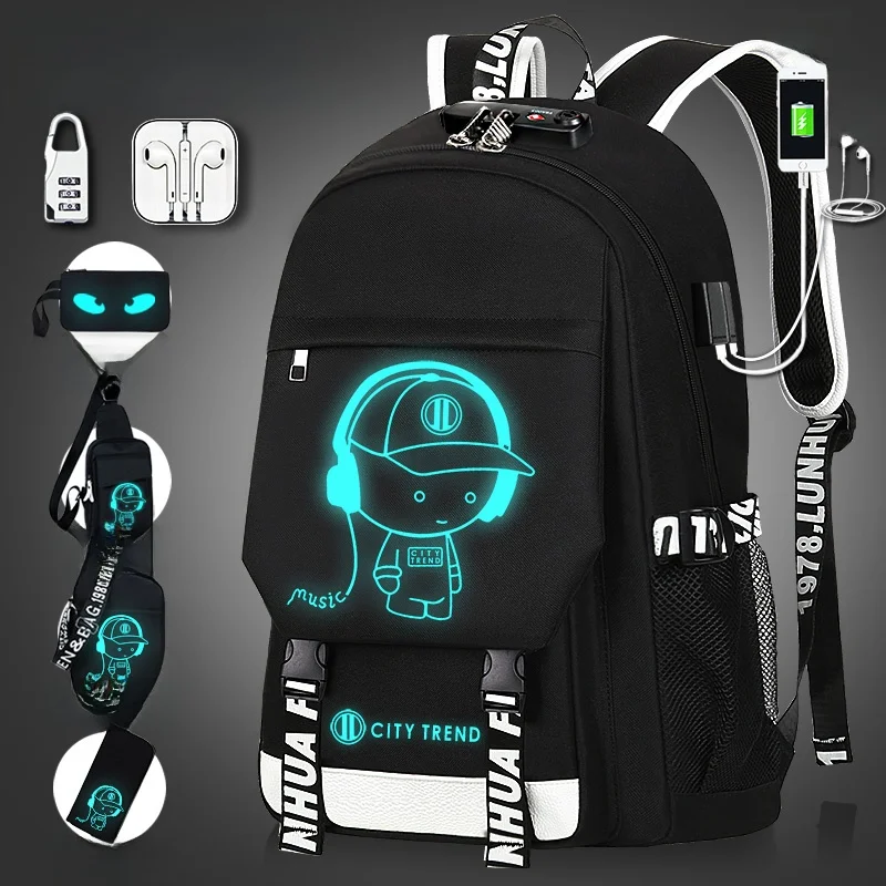 

Lightweight Large Capaci Bapa for Middle And High School Boys Student Bookbag with Spine Protection And Cuter Car...